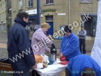 Members of the Huddersfield Methodist Mission and Amadiyyah Muslim community united at the Welcome Centre on Christmas Day