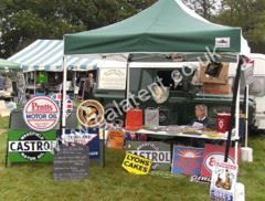 Gazebo used as a market stall