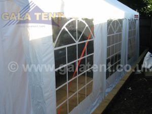 Gala Tent Used as a temporary workshop for a car