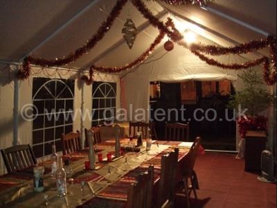 Gala Tent Marquee being used to cover a railway wagon for repairs