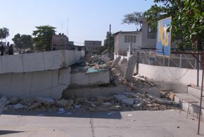 Destroyed Haiti School