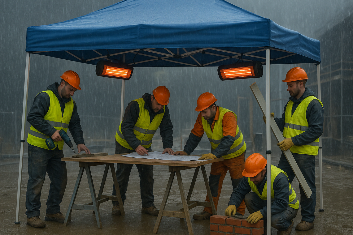 Staying dry this October, why gazebos are an Autumn essential in construction image