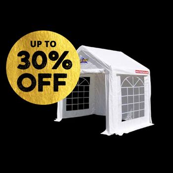 3m WIDE MARQUEES 30% OFF
