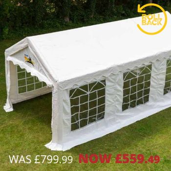 GALA TENT 3M X 6M PVC ELITE MARQUEE
