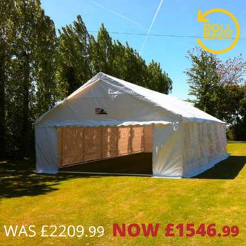 GALA TENT 6M X 12M PVC ELITE MARQUEE