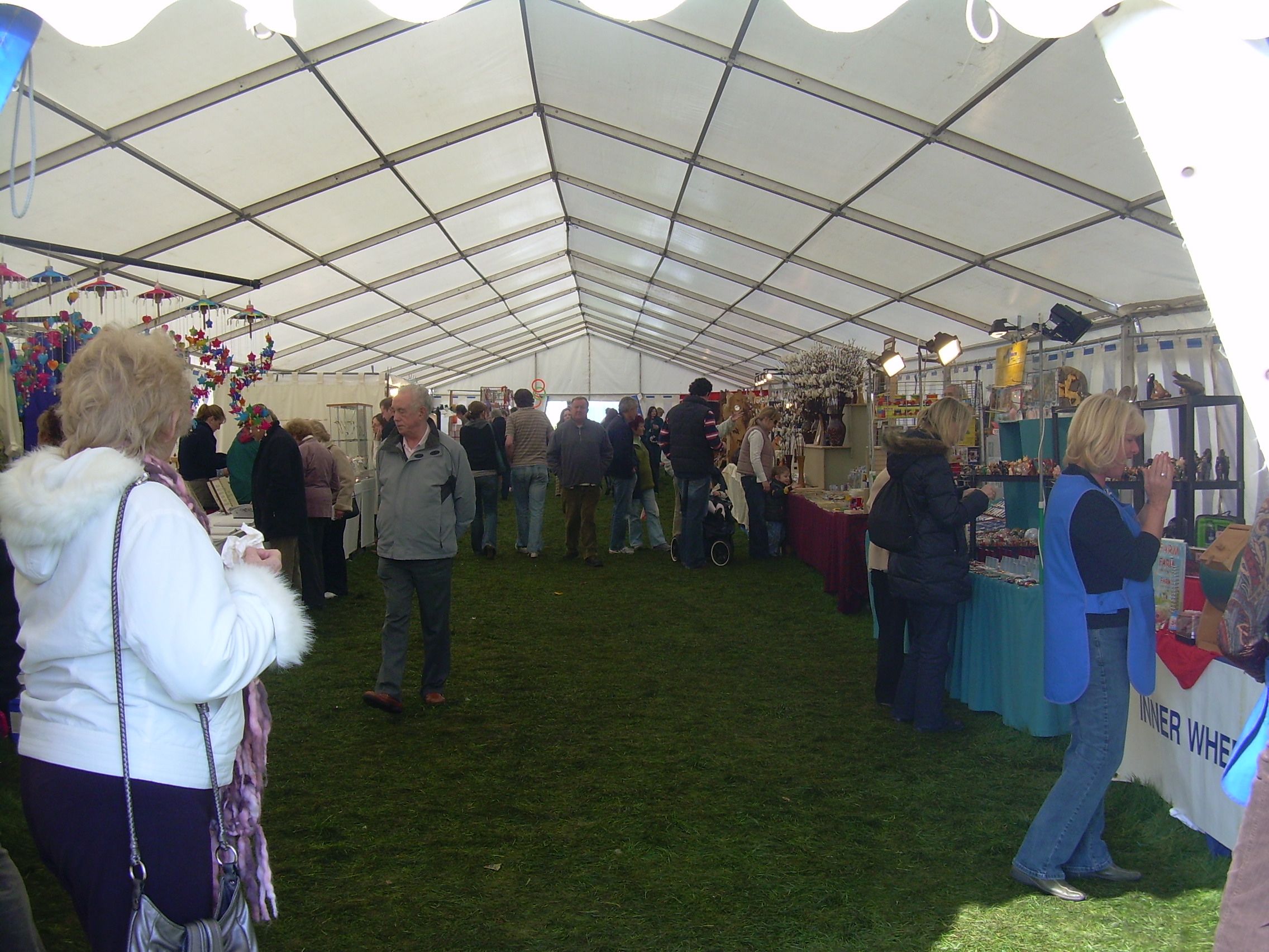 Large semi-permanent outdoor marquee structures