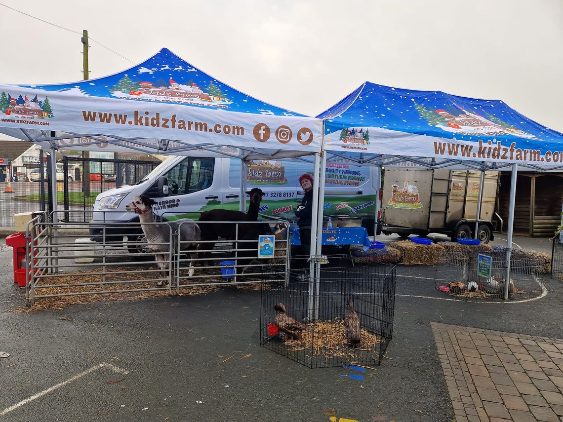 Two fully printed Kids Farm gazebos