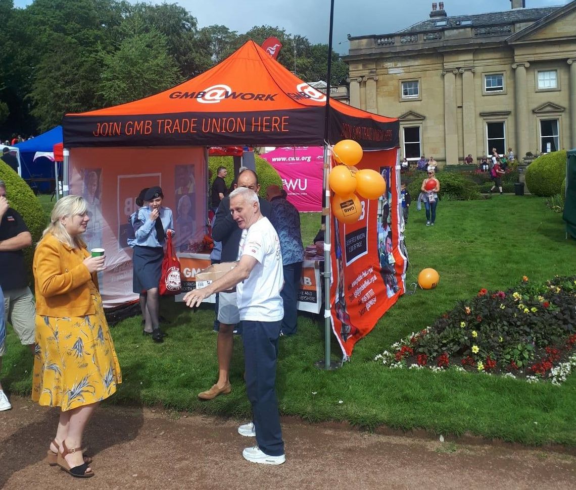 A printed gazebo for a charity fundraising event