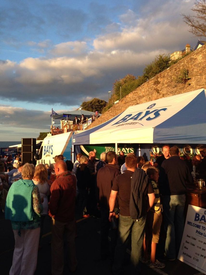 An outdoor beer tent gazebo