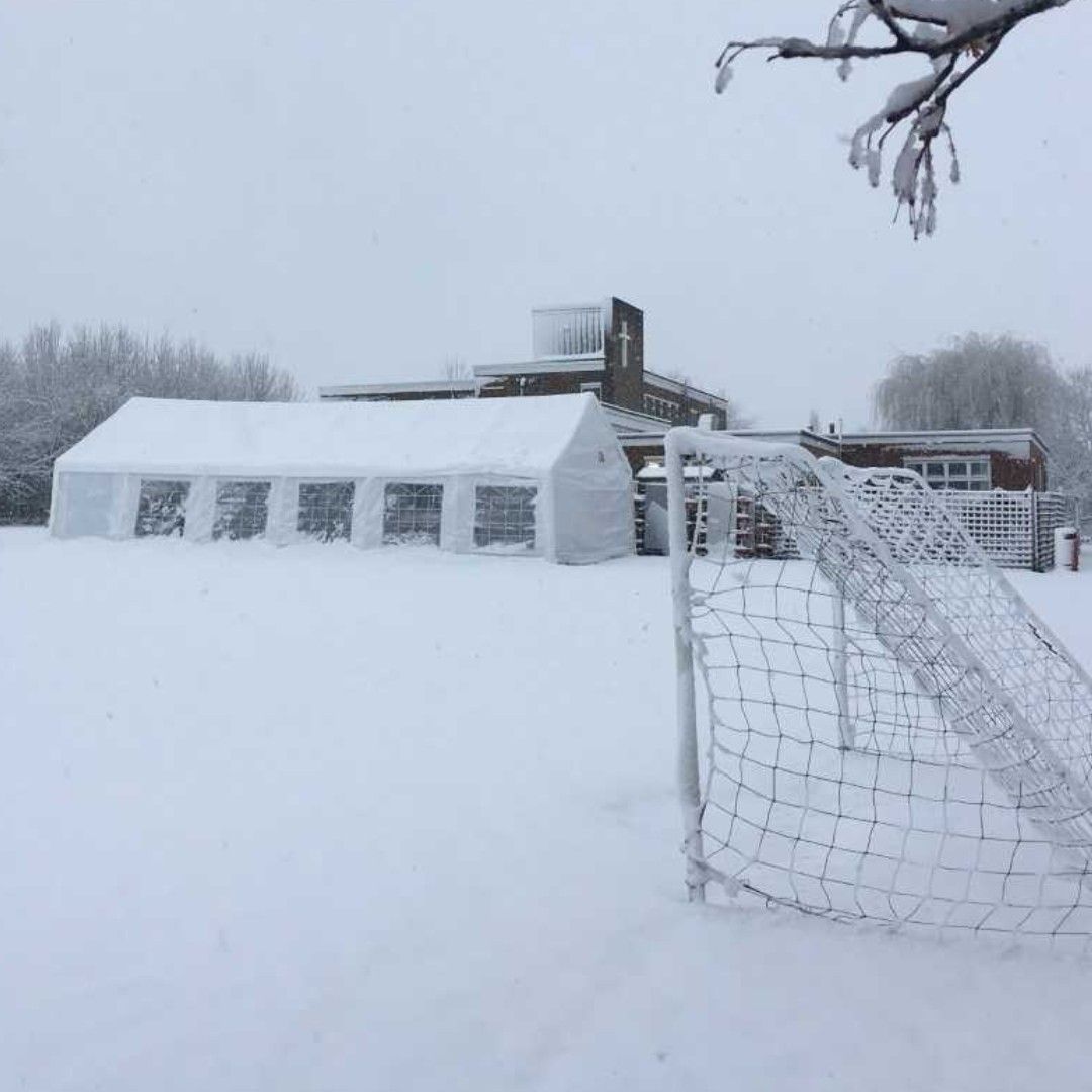 Gala Tent Marquee outdoors in the snow