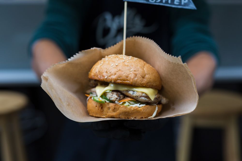 Gourmet burger street food