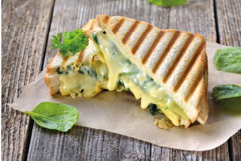 Gourmet cheese toastie street food