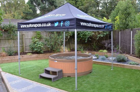 branded hot tub gazebo