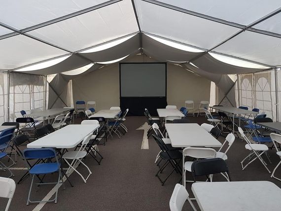 furnished large marquee