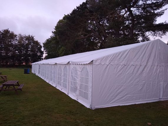 large marquee for hiring