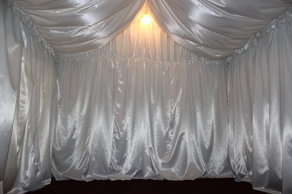 marquee lining 5 A photograph of a marquee with interior lining