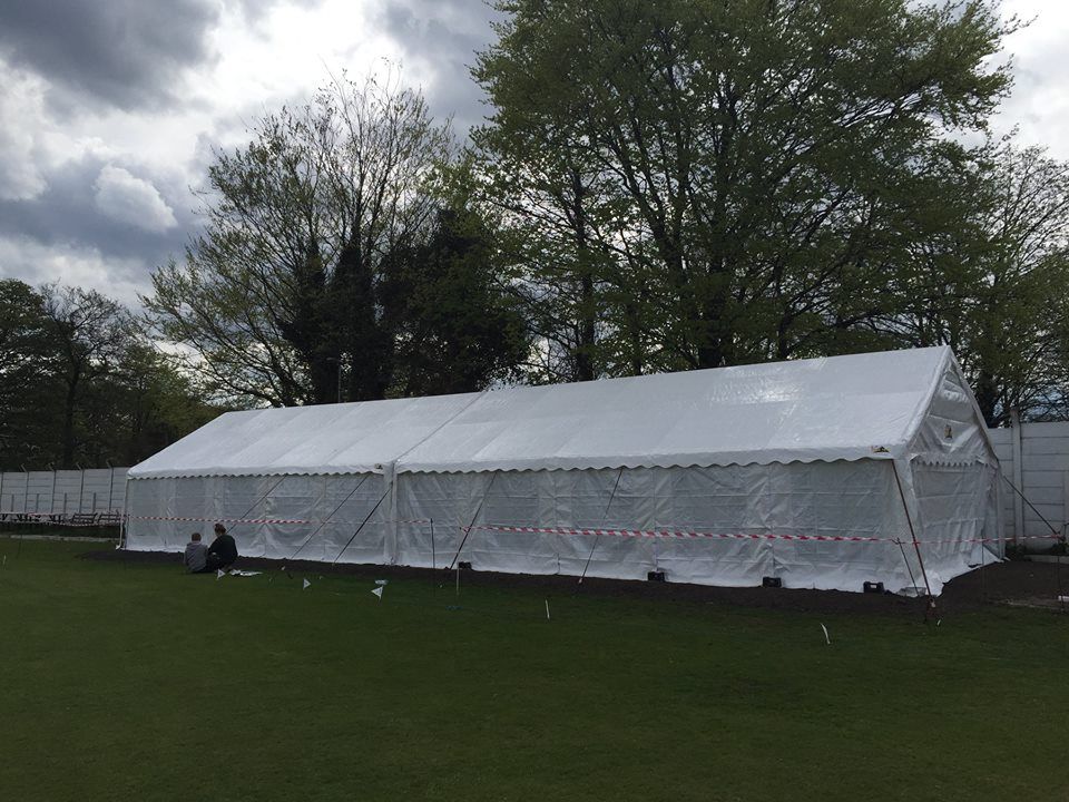 A large PVC commercial marquee for hire