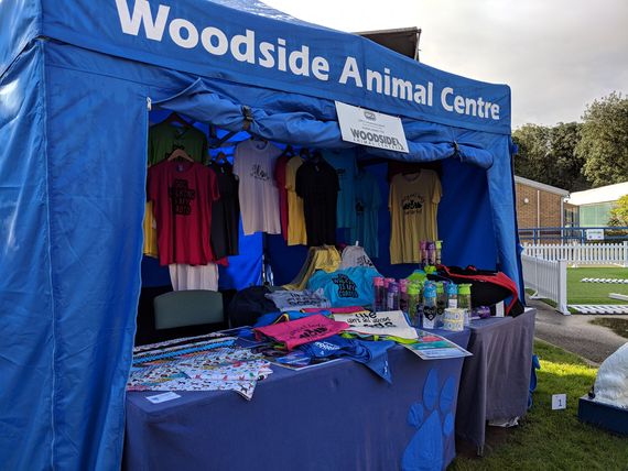 animal centre charity gazebo Printed gazebo for an animal charity centre