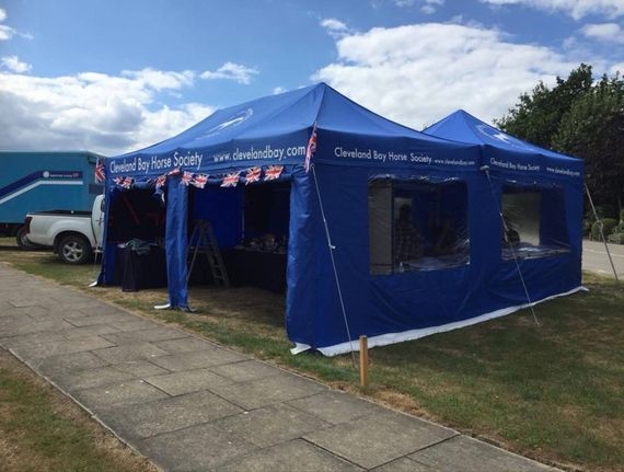 gazebo charity A custom printed business gazebo set up outside