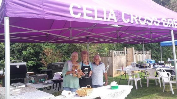 printed purple charity gazebo 3