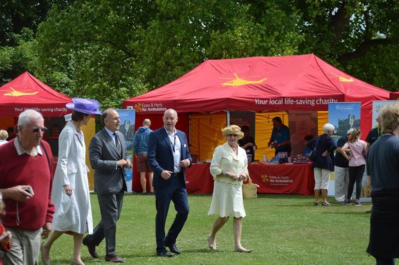 printed red charity gazebos 2