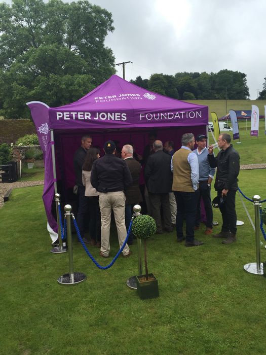 purple charity gazebo shelter A custom printed purple gazebo for a charity