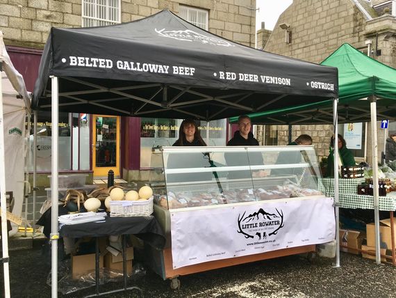 a butcher gazebo at a local market