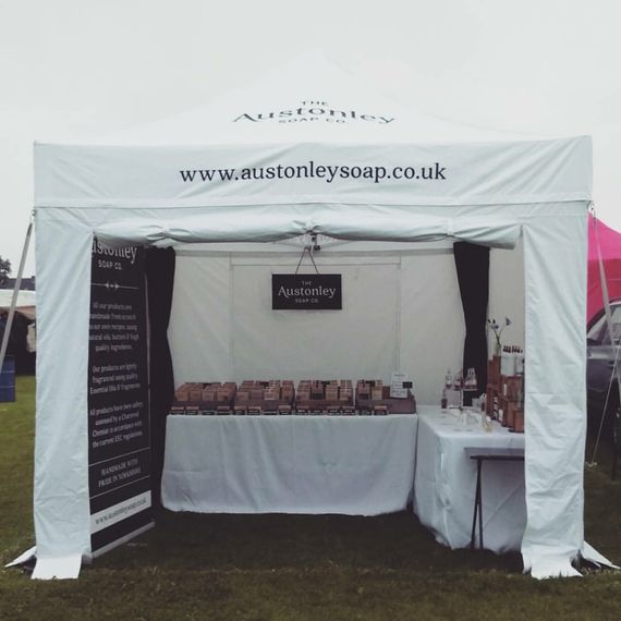 Custom Printed Gala Shade Market Stall Gazebos