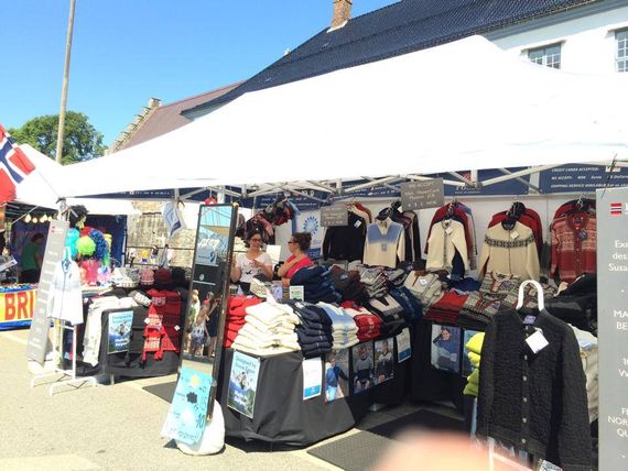 white gazebo clothes stall