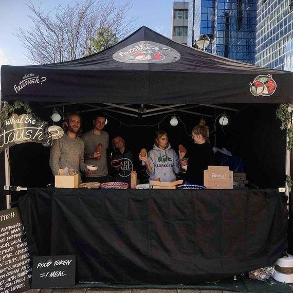 black street food gazebo