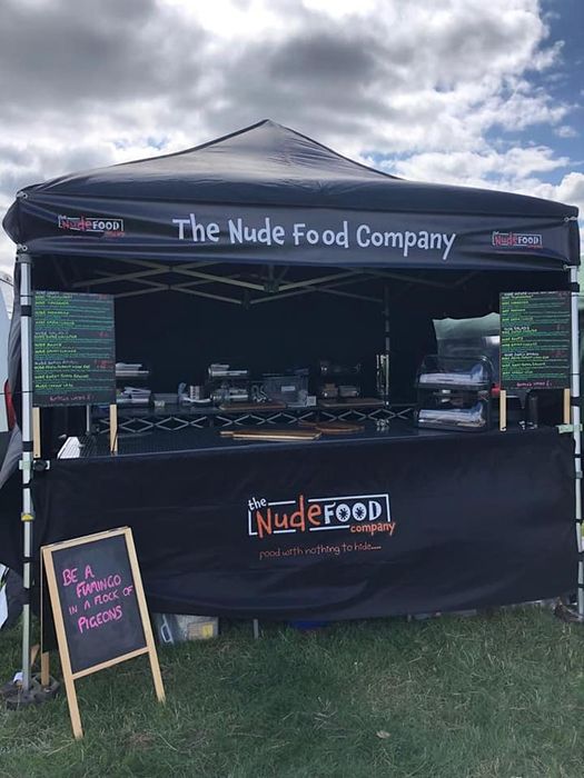 good black street food gazebo 1 A gazebo with custom printed branding for a catering vendor