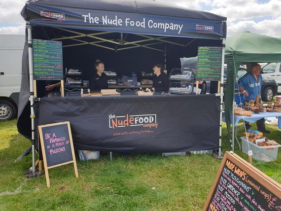 good black street food gazebo 2 A gazebo with custom printed branding for a catering vendor