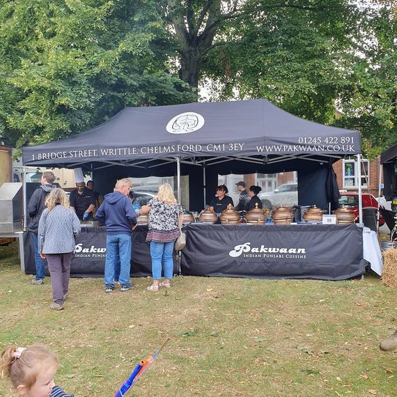 indian streetfood gazebo 3 A gazebo with custom printed branding for a streetfood vendor