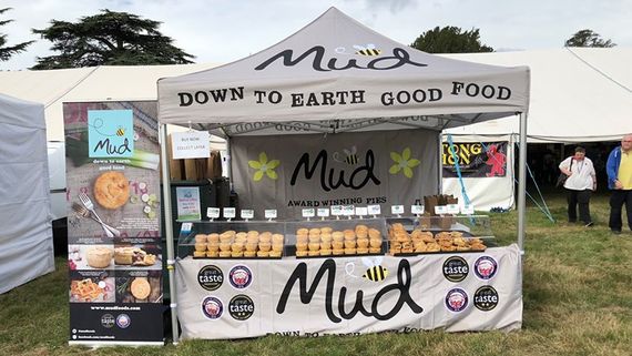 market stall printed and branded A gazebo with custom printed branding for a streetfood vendor