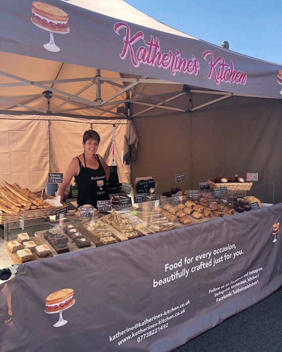 street food gazebo banner A gazebo with custom printed branding for a streetfood vendor