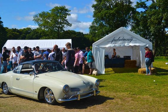 Gala Tent Marquee at an outdoor car show