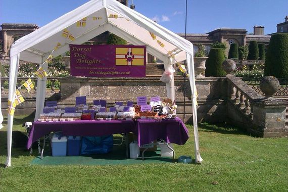 Marquees at an outdoor fair