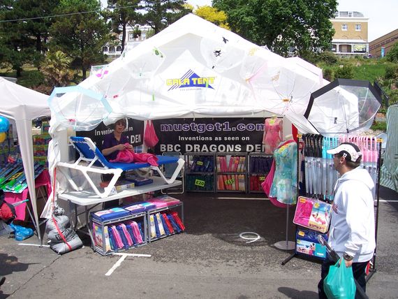 Marquees at a town fair