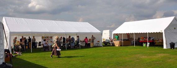 Marquees at an outdoor country show
