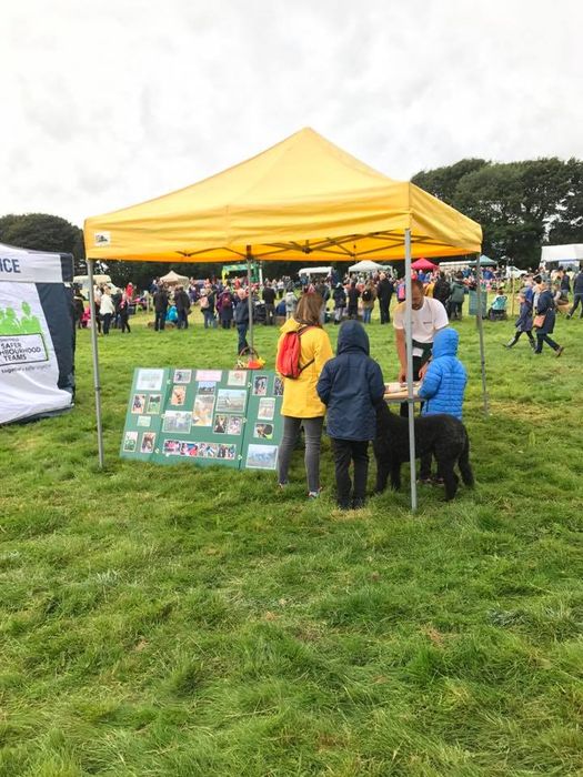 A yellow gazebo at a rotherham outdoor show