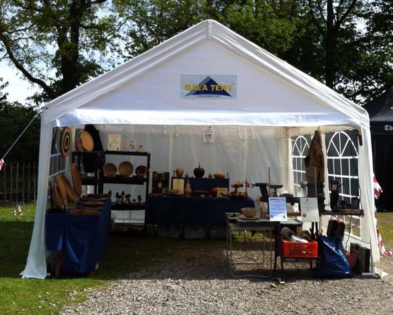 A 4m x 4m PE Marquee at a fair