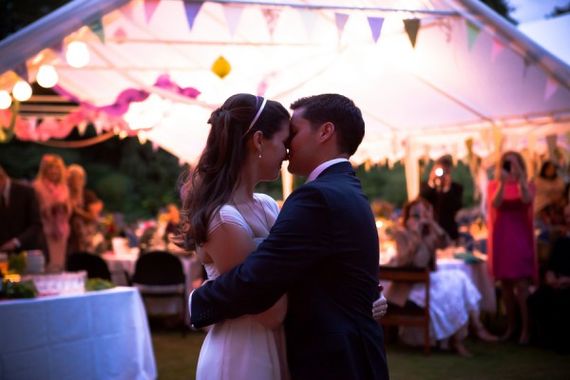 Gala Tent Marquee decorated with tables, chairs and accessories for a wedding
