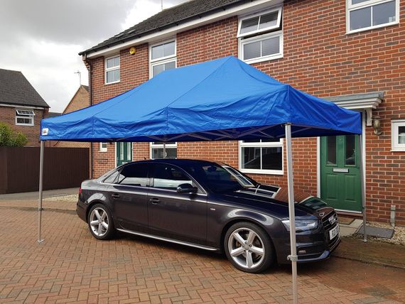 blue vehicle shelter gazebo 2