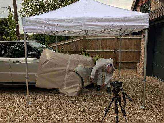 Gala Shade Pop Up Gazebo sheltering a car
