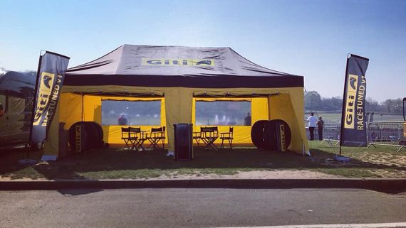 pop up motorsport tent 22 Printed Pop Up Motorsport Tent at an outdoor motorsports event