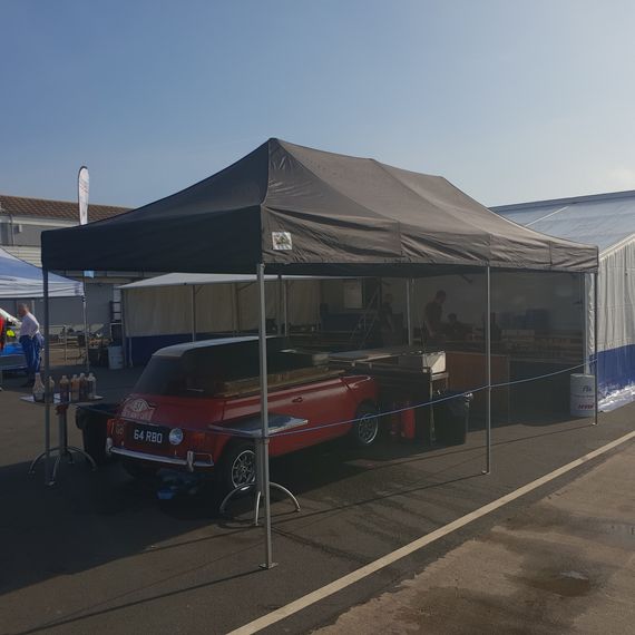 black motorsport tent Pop Up Motorsport Tent in black