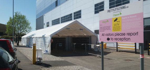 hospital marquee A Gala Tent Marquee outdoors serving as a shelter for a hospital