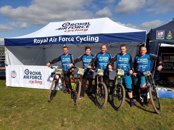 A printed gazebo for the RAF Cycling