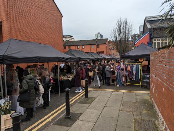 manchester makers market gazebos