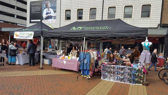 A printed gazebo for Manchester youth market on the highstreet